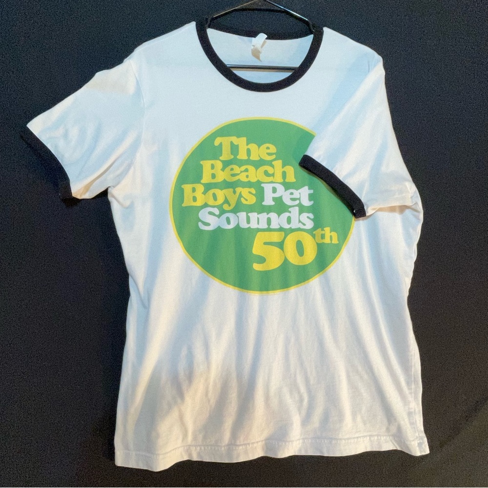 Beach Boys Concert 50th Retro Style Ringer T Shirt L